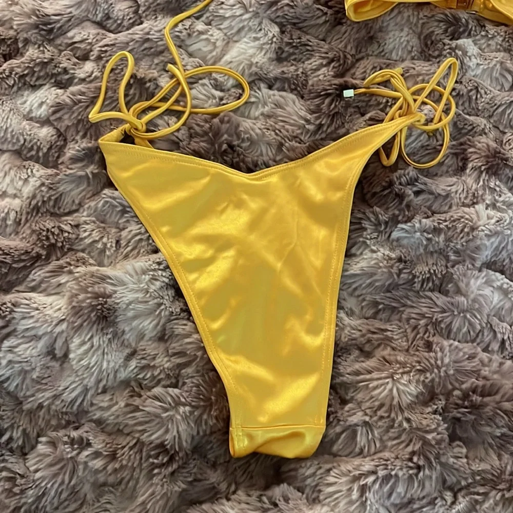 ASOS south beach gold bikini